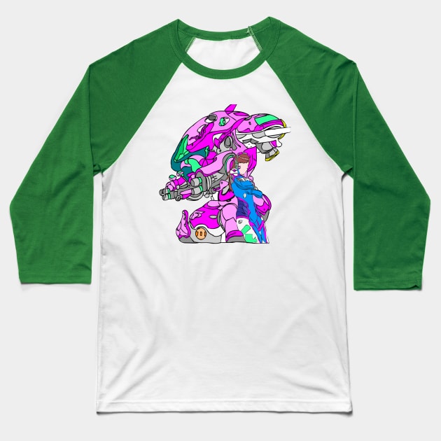 D-va Baseball T-Shirt by Materiaboitv